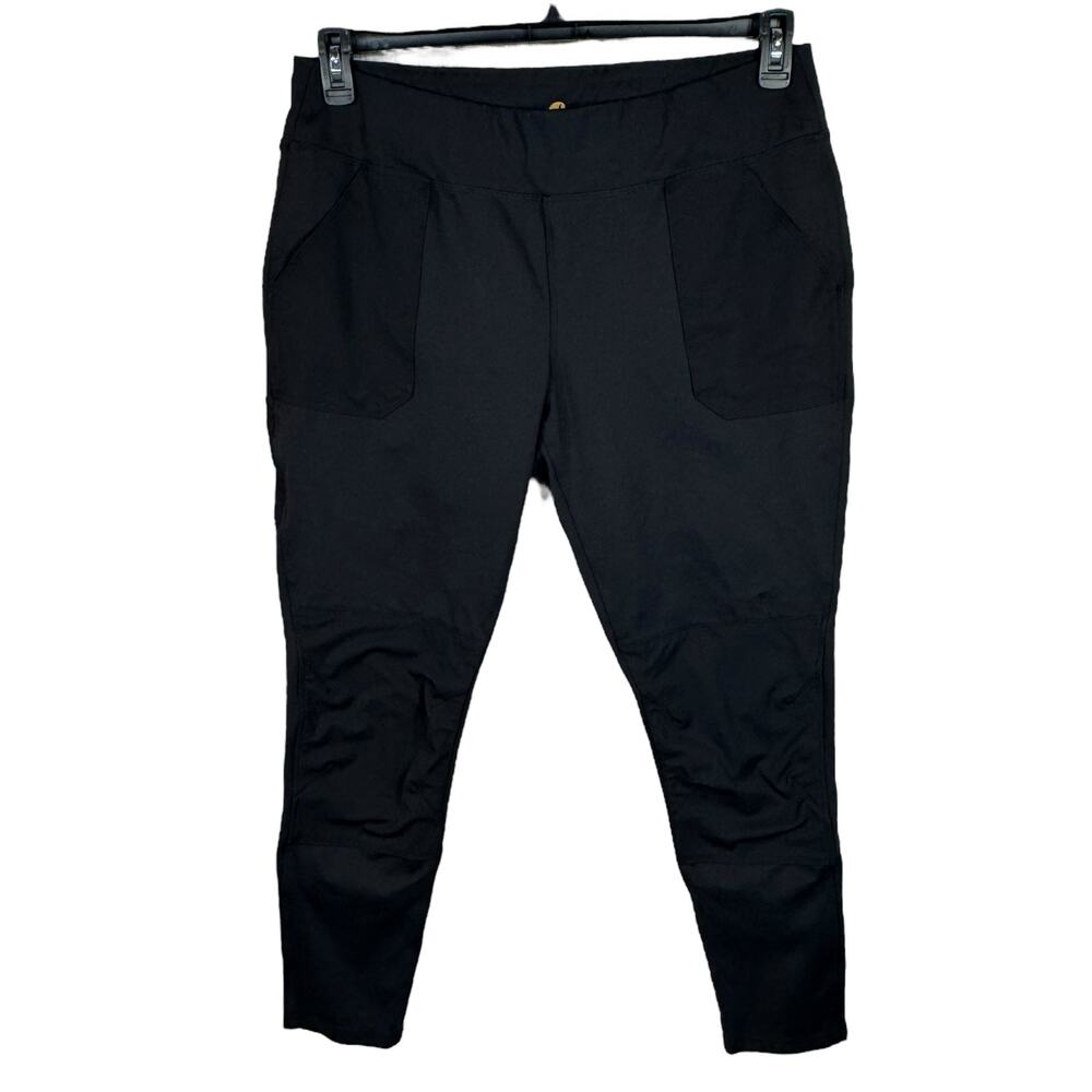 Carhartt Force X-Large (16/18) Fitted Legging Pants Hi-Rise Stretch Pocket Black